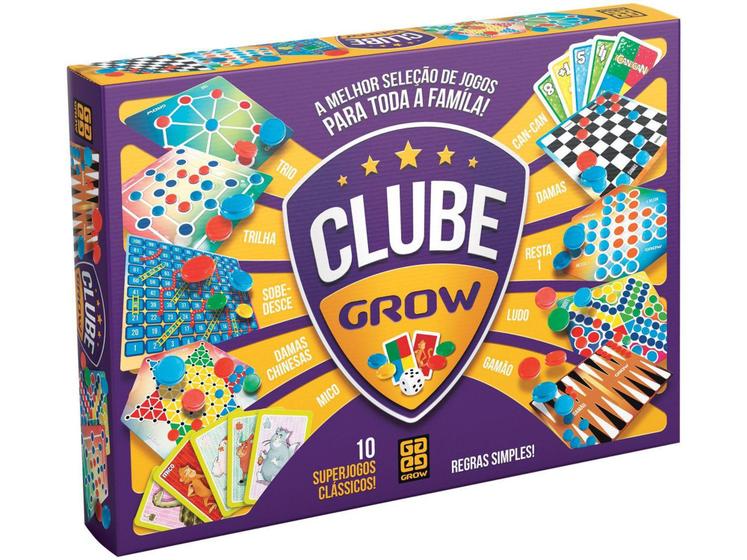 Jogo Clube Tabuleiro - Grow - Jogos de Tabuleiro - Magazine Luiza