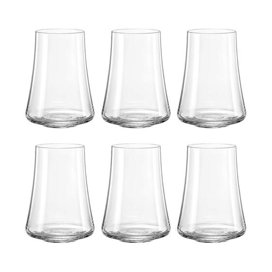 Imagem de Jogo Com 12 Copos De Cristal Água 400 Ml Linha Xtra Bohemia