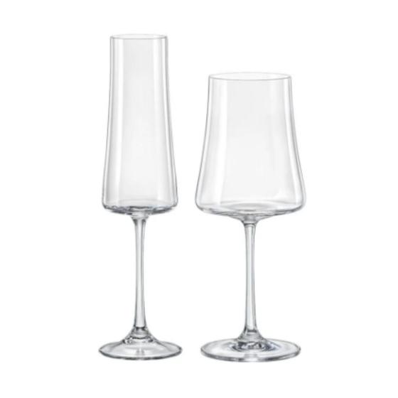 Jogo Com 12 Taças Xtra 6 Vinho 6 Champanhe Cristal Bohemia. Menor preço em Jogo Com 12 Taças Xtra 6 Vinho 6 Champanhe Cristal Bohemia.