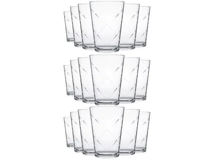 Imagem de Jogo Com 18 Copos De Vidro 365Ml - Nadir