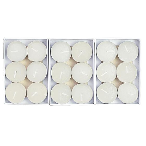 Imagem de Jogo com 18 Velas Copos Tealight Redondo Branco