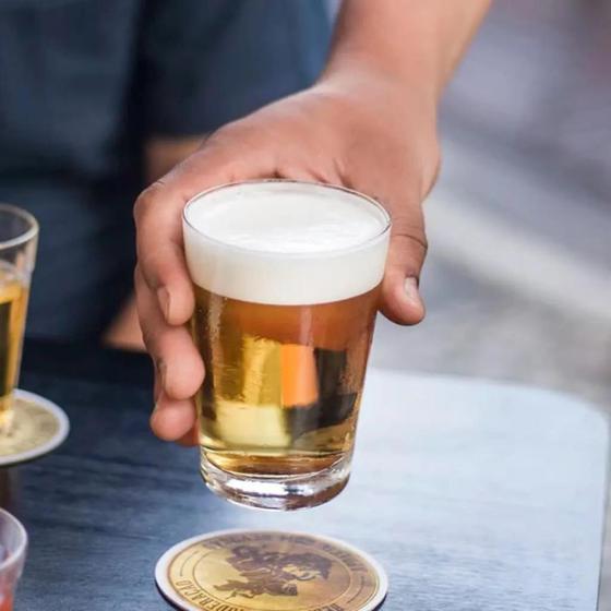 Imagem de Jogo com 2 Copo Caldereta p/ Bebidas Drinks Cerveja Chopp 350ML