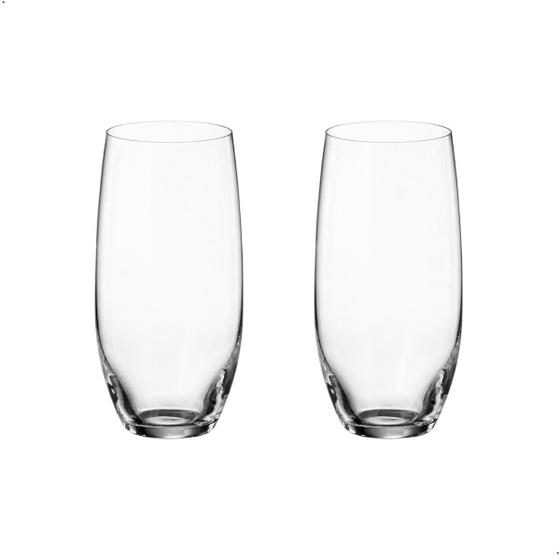 Imagem de Jogo Com 2 Copos De Cristal Água 470 Ml Linha Mergus Bohemia
