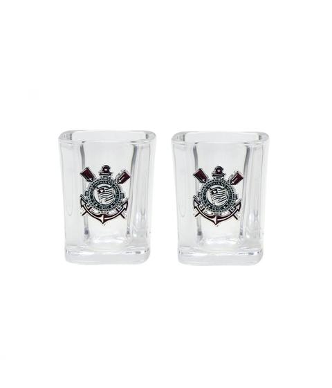 Imagem de Jogo Com 2 Copos De Vidro Para Shot 70ml Corinthians