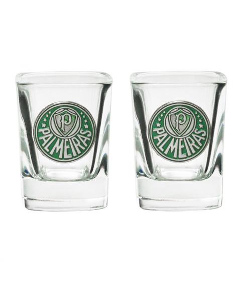 Imagem de Jogo Com 2 Copos De Vidro Para Shot 70ml Palmeiras