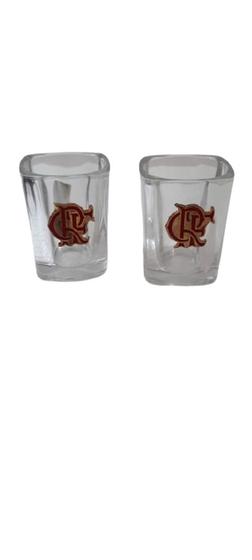 Imagem de Jogo Com 2 Copos De Vidro Para Shot / Aperitivo 60ml  Flamengo