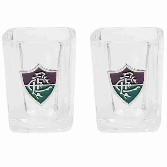 Imagem de Jogo Com 2 Copos De Vidro Para Shot / Aperitivo 60ml - Fluminense