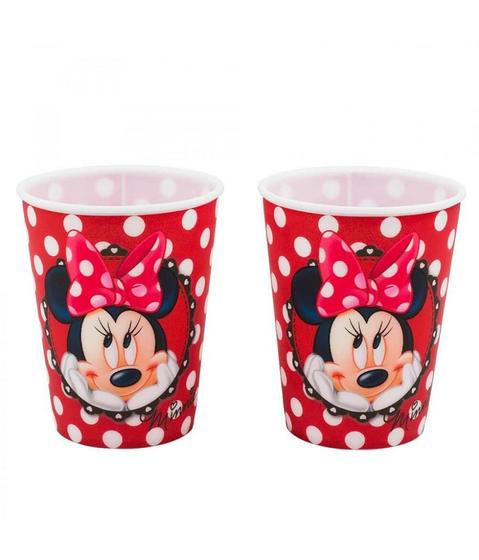 Imagem de Jogo Com 2 Copos Plástico Minnie 400ml Disney