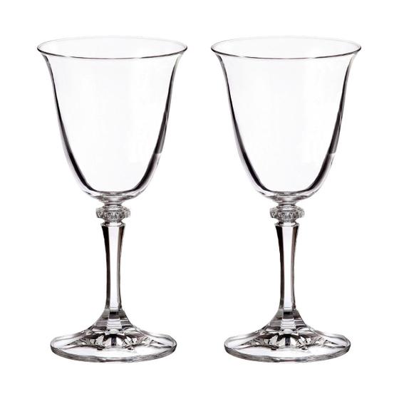 Imagem de Jogo com 2 Taças De Cristal Para Vinho Branco 250 ml Linha Branta/Kleopatra Bohemia