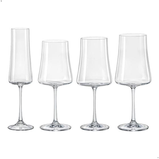 Imagem de Jogo Com 24 Taças De Cristal Da Linha Xtra Bohemia