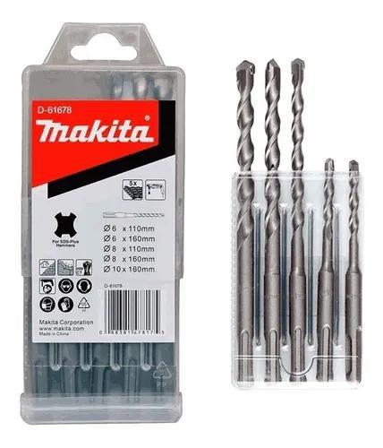 Imagem de Jogo Com 5 Brocas Para Concreto Sds-plus D-61678 - Makita