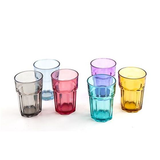 JOGO COM 6 COPOS COLORIDO EM VIDRO CASA AMBIENTE 450 mL Menor preço em JOGO COM 6 COPOS COLORIDO EM VIDRO CASA AMBIENTE 450 mL
