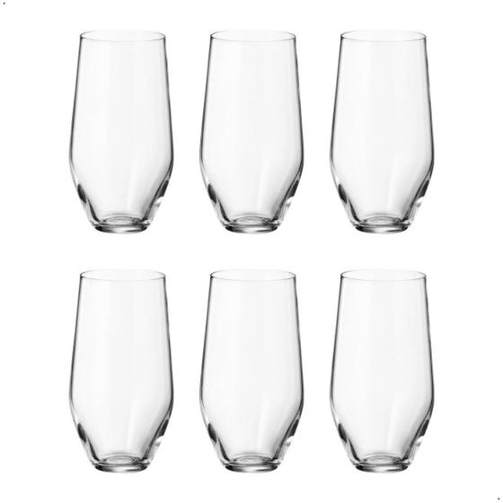 Imagem de Jogo Com 6 Copos De Cristal Água 400 Ml Linha Grus Bohemia