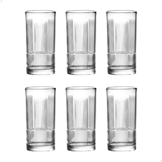 Imagem de Jogo com 6 Copos De Cristal Para Água 350 ml Vivant L'Hermitage