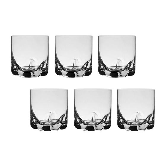 Imagem de Jogo com 6 Copos de Cristal Para Whisky 410 ml Trio Bohemia