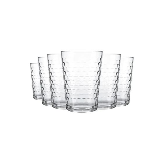 Imagem de Jogo Com 6 Copos De Vidro 265ml Batuque Nadir Figueiredo
