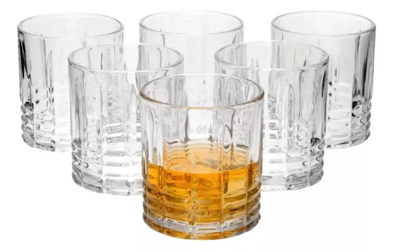 Imagem de Jogo com 6 copos em vidro simetria 340ml- casambiente