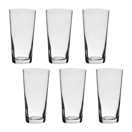 Imagem de Jogo com 6 Copos Longos de Cristal Para ou Suco Água 400 ml Jive Bohemia