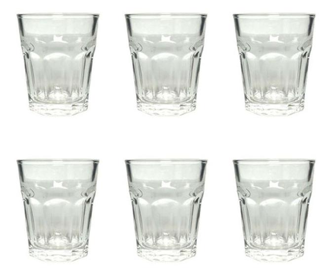 Imagem de Jogo Com 6 Copos Shot Jade Em Vidro Dose Bebida Cachaça 50ml