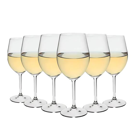 Imagem de Jogo Com 6 Taças de Cristal para Vinho Água Suco Refrigerante Conjunto de Taças de Vidro 350ml