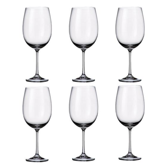 Imagem de Jogo com 6 Taças De Cristal Para Vinho Bourgogne 640 ml Linha Milvus Bohemia