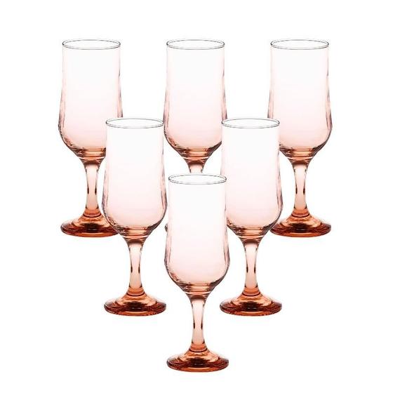 Imagem de Jogo com 6 Taças Victor Pink 370ml - Vidro