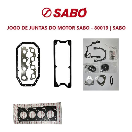 Imagem de Jogo Completo Junta Motor Sabó Vw Gol Trend EA111 1.0 8V 1999 A 2000