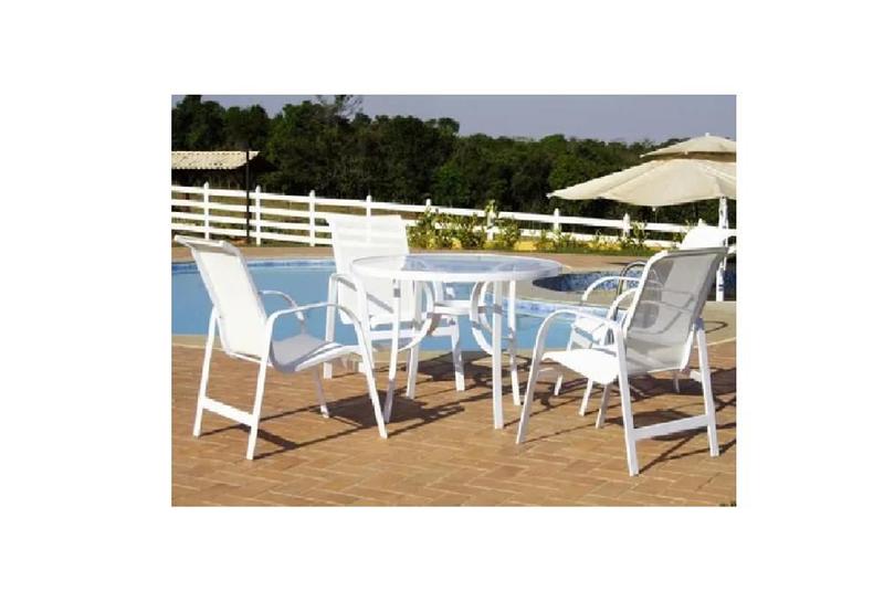 Imagem de Jogo Conjunto De Mesa Para Piscina Com 4 Cadeiras
