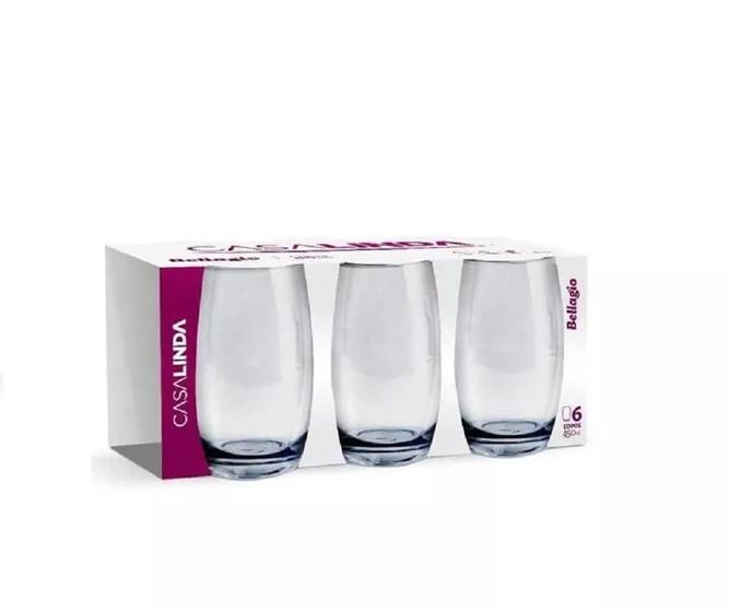 Imagem de Jogo Copos Bellagio Transparente 450ml - 6 Peças- Casalinda