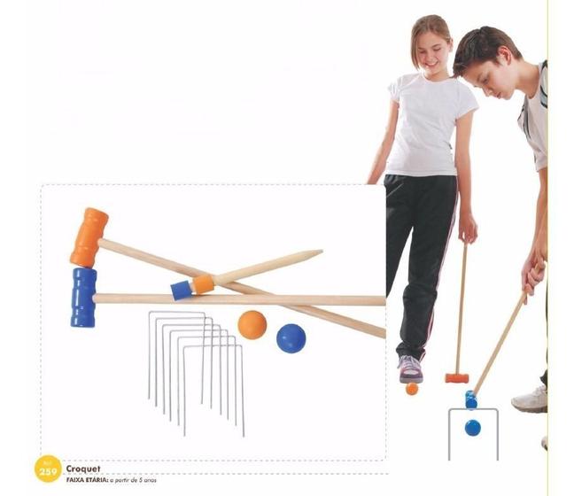 Jogo Croquet Coordenaçao Motora Getball Newart Coordenação Motora