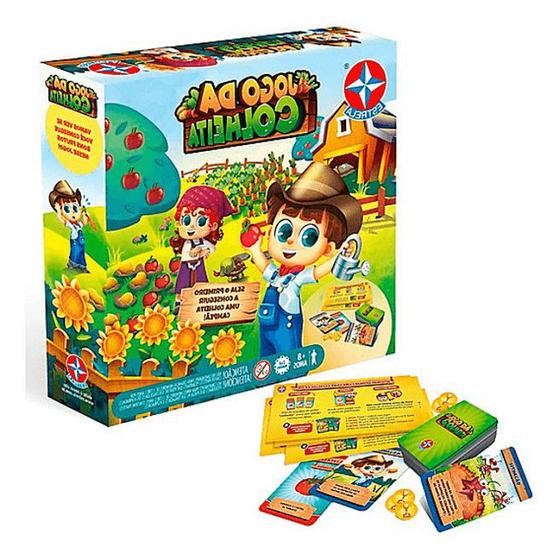 Jogo Da Colheita Fazenda Infantil Educativo Cartas Estrela - Jogos de ...