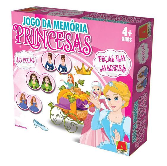 Imagem de Jogo da Memória 40 Peças - Princesas - Algazarra