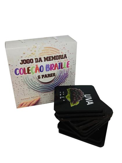 Imagem de Jogo Da Memória 6 Pares Adaptado Em Escrita Braile