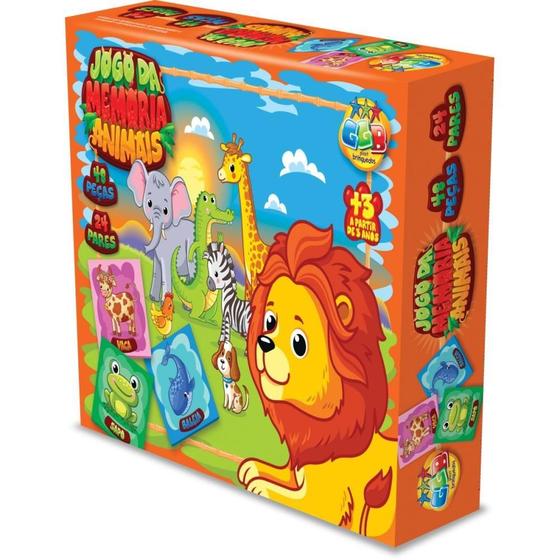 Imagem de Jogo da Memoria Animais 48PCS