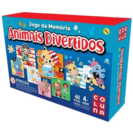 Imagem de Jogo da memoria animais divertidos 2203 / c/54pcs / coluna