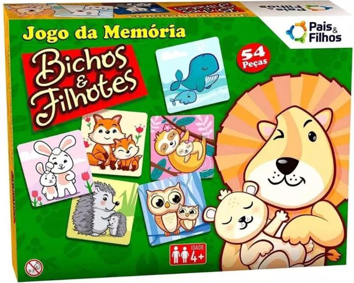 Imagem de Jogo da memoria - bichos e filhotes