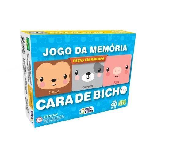 Imagem de Jogo da memória cara de bicho -  madeira - 2175