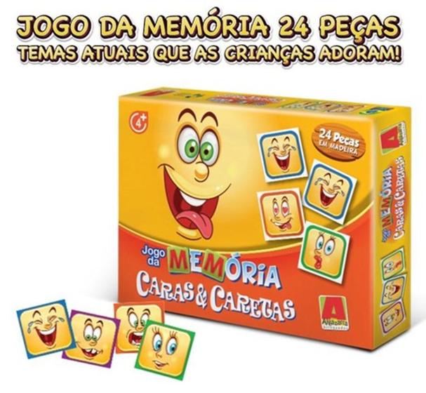 Imagem de Jogo da memória caras e caretas.