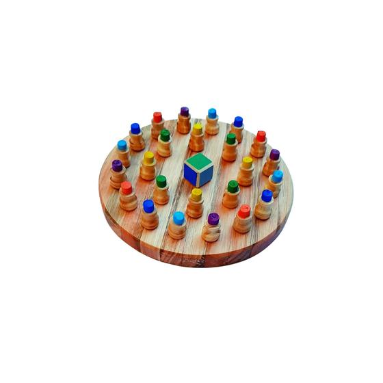 Imagem de Jogo da Memória Colorido Xadrez das Cores Brinquedo Educativo Infantil
