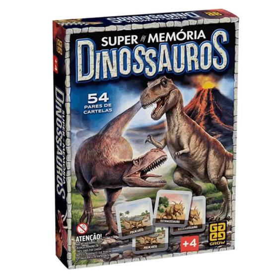 Imagem de Jogo Da Memória Dinossauros Com 108 Cartelas - Grow 4210