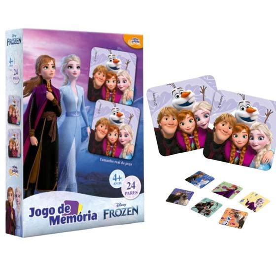 Jogo da Memória Disney Frozen 2 Brinquedo Educativo Infantil 4 + Anos - Toyster Menor preço em Jogo da Memória Disney Frozen 2 Brinquedo Educativo Infantil 4 + Anos - Toyster