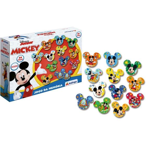 Imagem de Jogo da Memoria em Madeira Mickey CLUB House 24 PCS