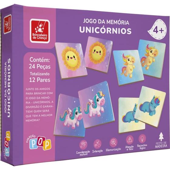 Imagem de Jogo da Memoria em Madeira Uniconios 24PCS