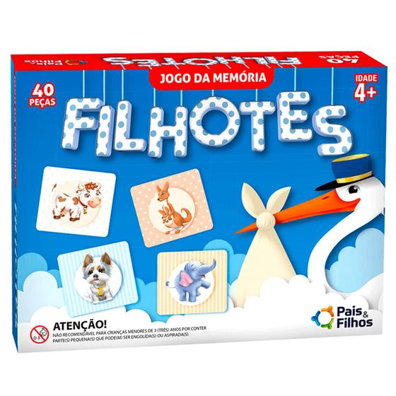 Imagem de Jogo da memoria filhotes - Pais & Filhos