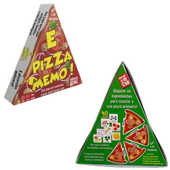 Imagem de Jogo Da Memoria Interativo Com Cartas Infantil É Pizza Memo