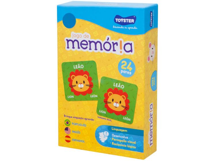 Jogo da Memória Linguagem Jak Trilíngue - 48 Cartas Imagem de Jogo da Memória Linguagem Jak Trilíngue