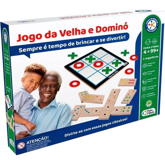 Imagem de Jogo da Velha e Dominó - Pais e Filhos