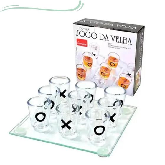 Imagem de Jogo Da Velha Shot Drinks 9 copos E Tabuleiro Grande