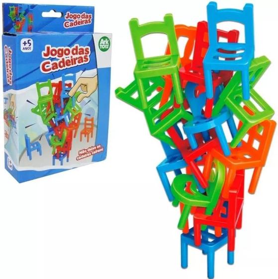 Imagem de Jogo Das Cadeiras Equilibrio Brinquedo De Não Deixar Cair