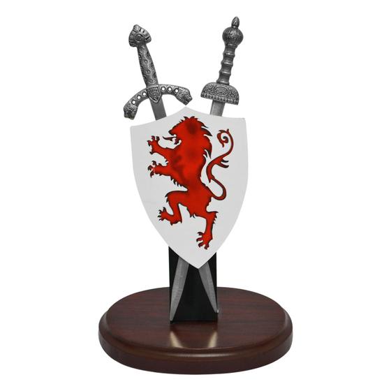 Imagem de Jogo de 2 Abridores de Cartas com Suporte e Escudo